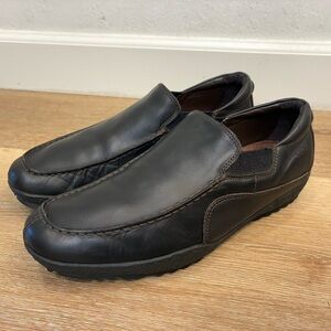 Geox Respira Black Leather Slip On Shoes Mens 45 US 11.5
Excellent Condition